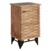 1-Door Wave Wood Cabinet