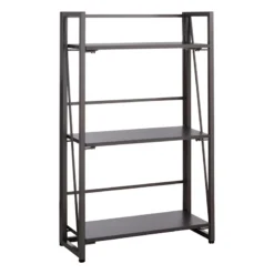 3-Tier Vienna Folding Bookshelf, Grey