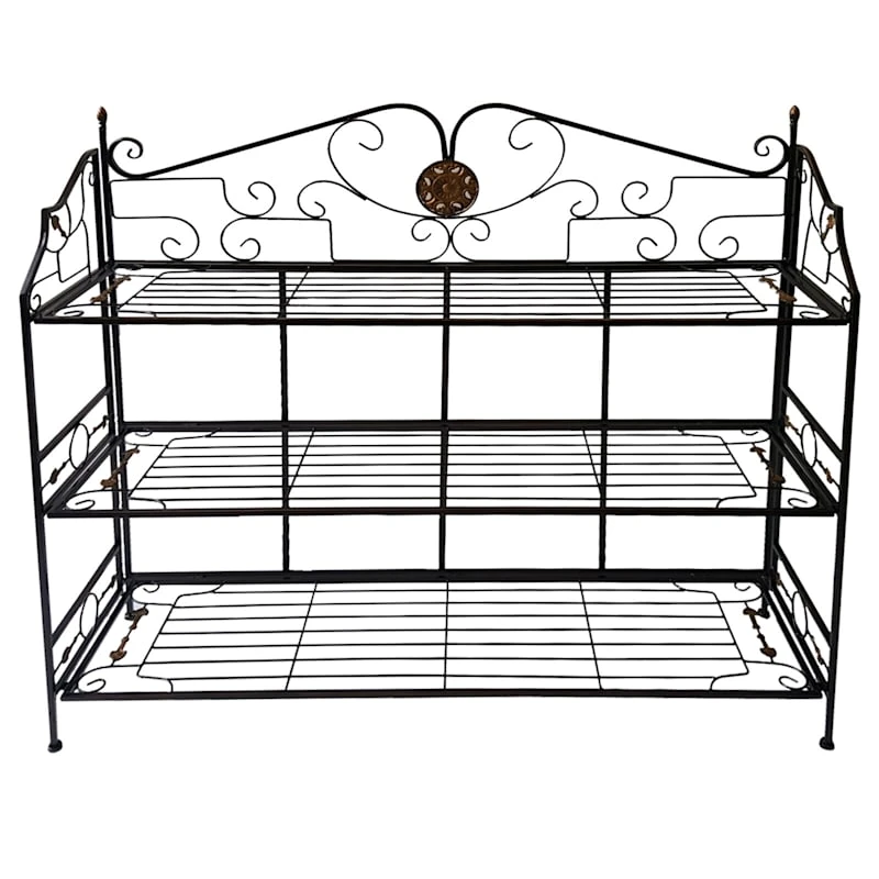 40in. Bronze/Gold 3 Tier, Large Bakers Rack 1 40in. Bronze/Gold 3 Tier, Large Bakers Rack