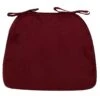 Alexander Burgundy Plush Foam Chair Pad