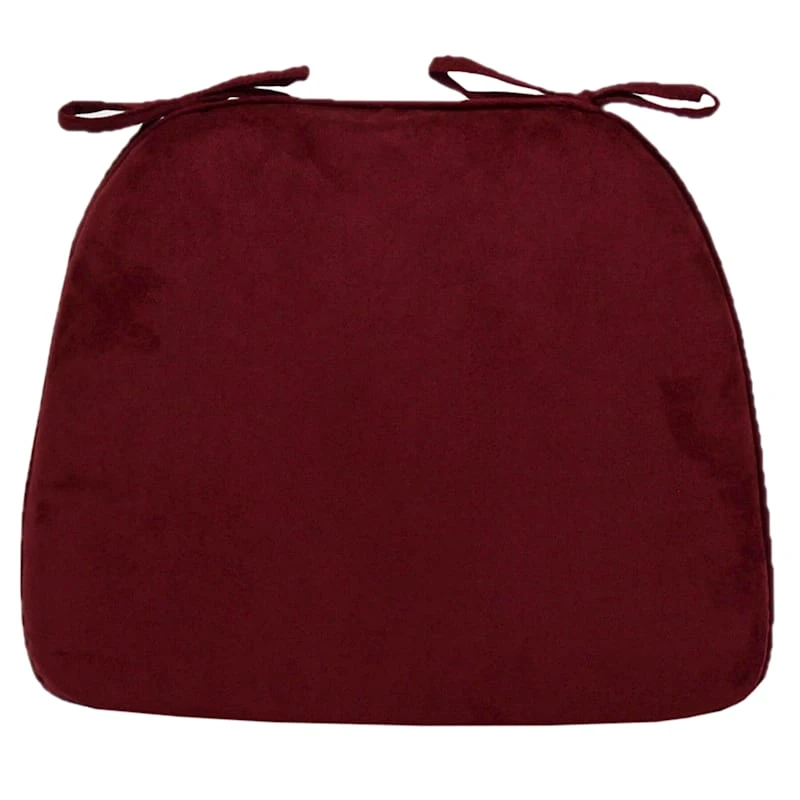 Alexander Burgundy Plush Foam Chair Pad 1 Alexander Burgundy Plush Foam Chair Pad
