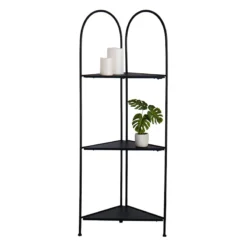 Alice Folding Corner Shelf, Black -Hot Sale Furniture Shop alice folding corner shelf black 2