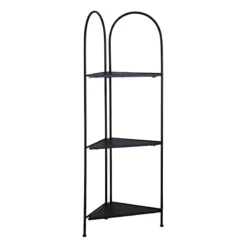 Alice Folding Corner Shelf, Black