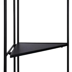 Alice Folding Corner Shelf, Black -Hot Sale Furniture Shop alice folding corner shelf black 3