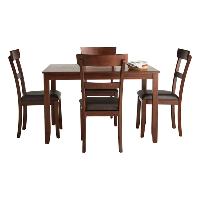 Anderson 5-Piece Dining Set, Walnut 2 Anderson 5-Piece Dining Set, Walnut - Image 2