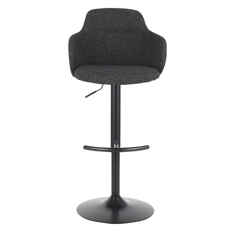 Bryce Adjustable Barstool, Dark Grey 2 Bryce Adjustable Barstool, Dark Grey - Image 2