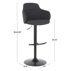 Bryce Adjustable Barstool, Dark Grey 15 Bryce Adjustable Barstool, Dark Grey -Hot Sale Furniture Shop bryce adjustable barstool dark grey 7