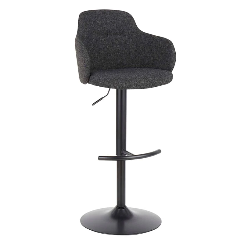Bryce Adjustable Barstool, Dark Grey 1 Bryce Adjustable Barstool, Dark Grey