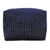 Bubble Dot Striped Pouf, Navy Blue