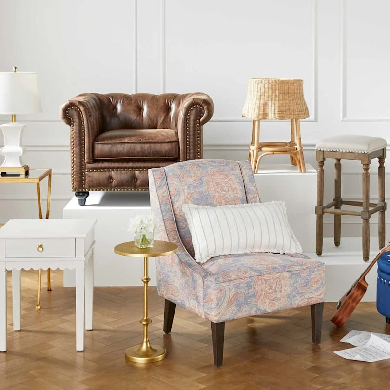 Calvin Gold Metal Accent Table, 22" 2 Calvin Gold Metal Accent Table, 22" - Image 2