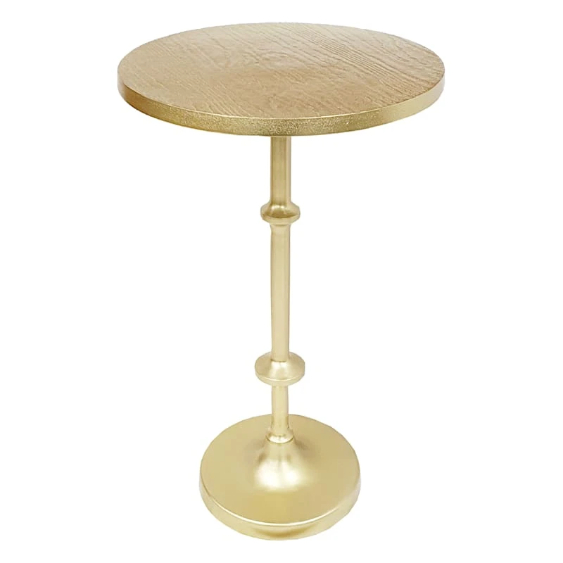 Calvin Gold Metal Accent Table, 22" 1 Calvin Gold Metal Accent Table, 22"