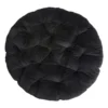 Classic Plush Papasan Cushion, Black