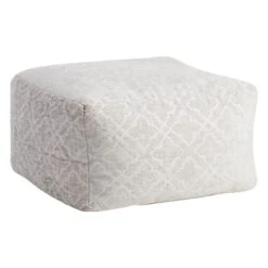 Colebrook Quiet Pouf, Grey