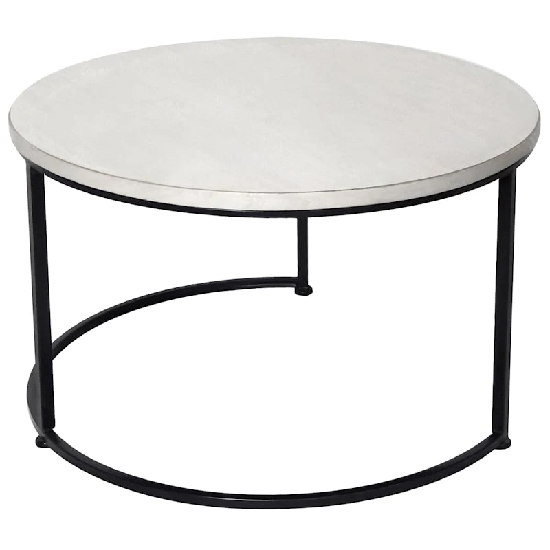 Copper Round Metal Side Table, Small 4 Copper Round Metal Side Table, Small - Image 4