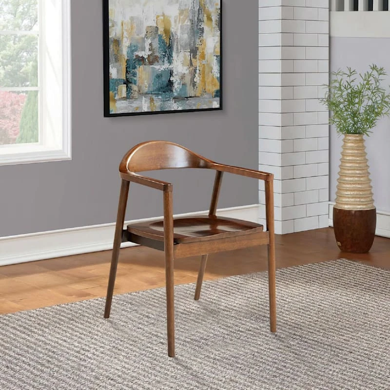 Crosby St Bishop Dining Chair, Brown 6 Crosby St Bishop Dining Chair, Brown - Image 6
