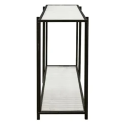 Crosby St Cooper Metal Console Table, Black -Hot Sale Furniture Shop crosby st cooper metal console table black 2
