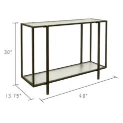 Crosby St Cooper Metal Console Table, Black -Hot Sale Furniture Shop crosby st cooper metal console table black 3