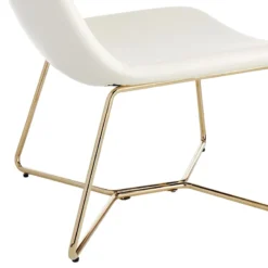 Crosby St Drake Faux Leather Lounge Chair, White -Hot Sale Furniture Shop crosby st drake faux leather lounge chair white 3