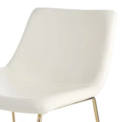 Crosby St Drake Faux Leather Lounge Chair, White -Hot Sale Furniture Shop crosby st drake faux leather lounge chair white 4