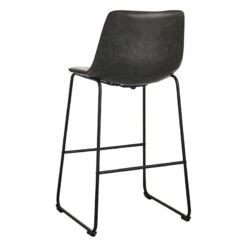 Crosby St Drake Modern Faux Leather Industrial Barstool, Dark Grey 8 Crosby St Drake Modern Faux Leather Industrial Barstool, Dark Grey -Hot Sale Furniture Shop crosby st drake modern faux leather industrial barstool dark grey 2