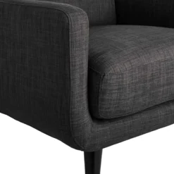 Crosby St Hadley Tufted Back Accent Chair, Charcoal Grey -Hot Sale Furniture Shop crosby st hadley tufted back accent chair charcoal grey 4