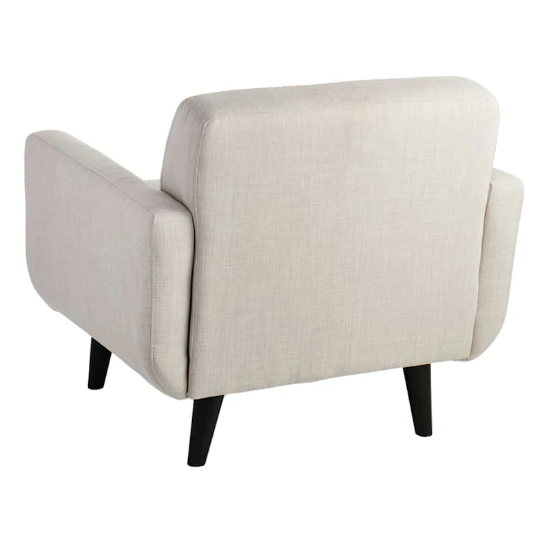 Crosby St Hadley Tufted Back Accent Chair, Taupe 3 Crosby St Hadley Tufted Back Accent Chair, Taupe - Image 3