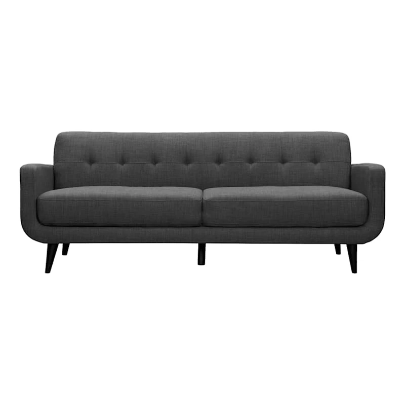 Crosby St Hadley Tufted Back Sofa, Charcoal Grey 2 Crosby St Hadley Tufted Back Sofa, Charcoal Grey - Image 2