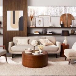 Crosby St Hadley Tufted Back Sofa, Taupe -Hot Sale Furniture Shop crosby st hadley tufted back sofa taupe 3