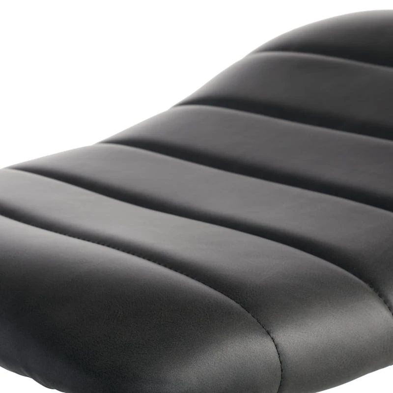 Crosby St Jude Black Backless Counter Stool, 24" 4 Crosby St Jude Black Backless Counter Stool, 24" - Image 4