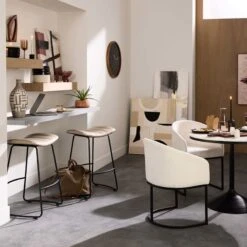 Crosby St Jude Grey Backless Barstool, 30" -Hot Sale Furniture Shop crosby st jude grey backless barstool 30 4