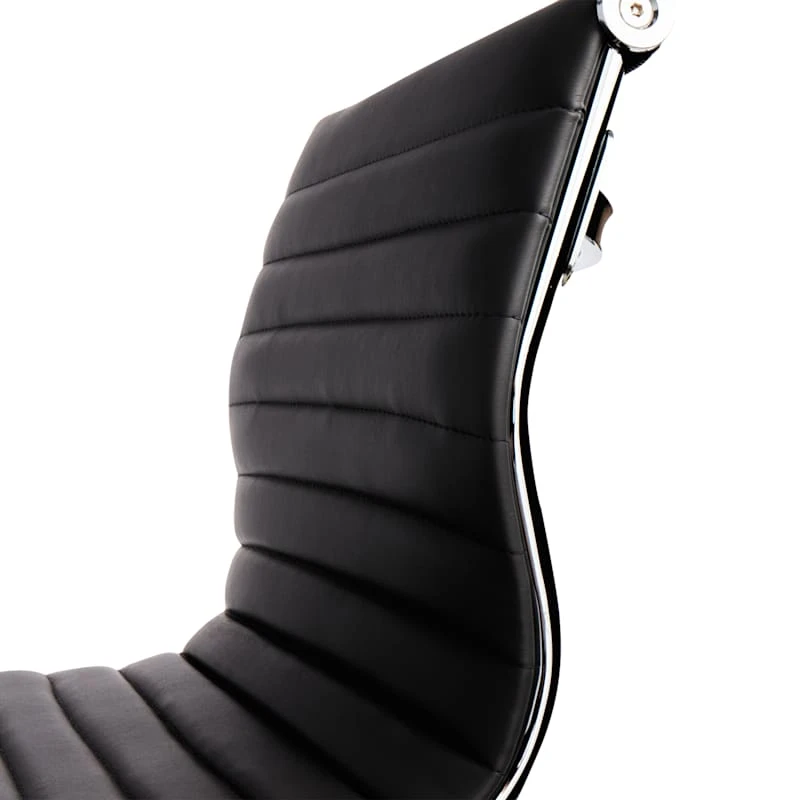 Crosby St Maxwell Adjustable Faux Leather Barstool, Grey 3 Crosby St Maxwell Adjustable Faux Leather Barstool, Grey - Image 3