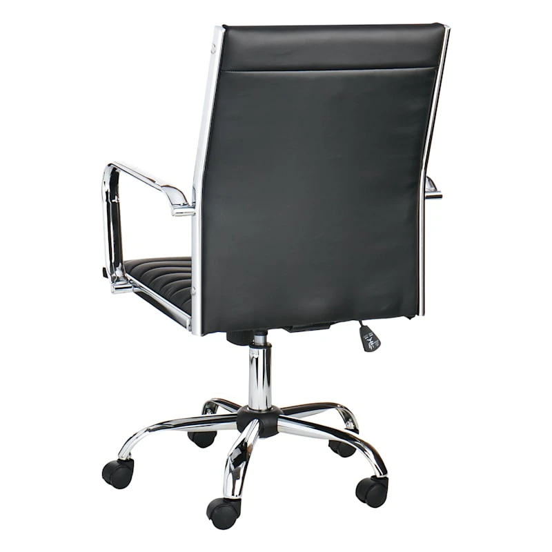 Crosby St Maxwell Adjustable Faux Leather Office Chair, Black 2 Crosby St Maxwell Adjustable Faux Leather Office Chair, Black - Image 2