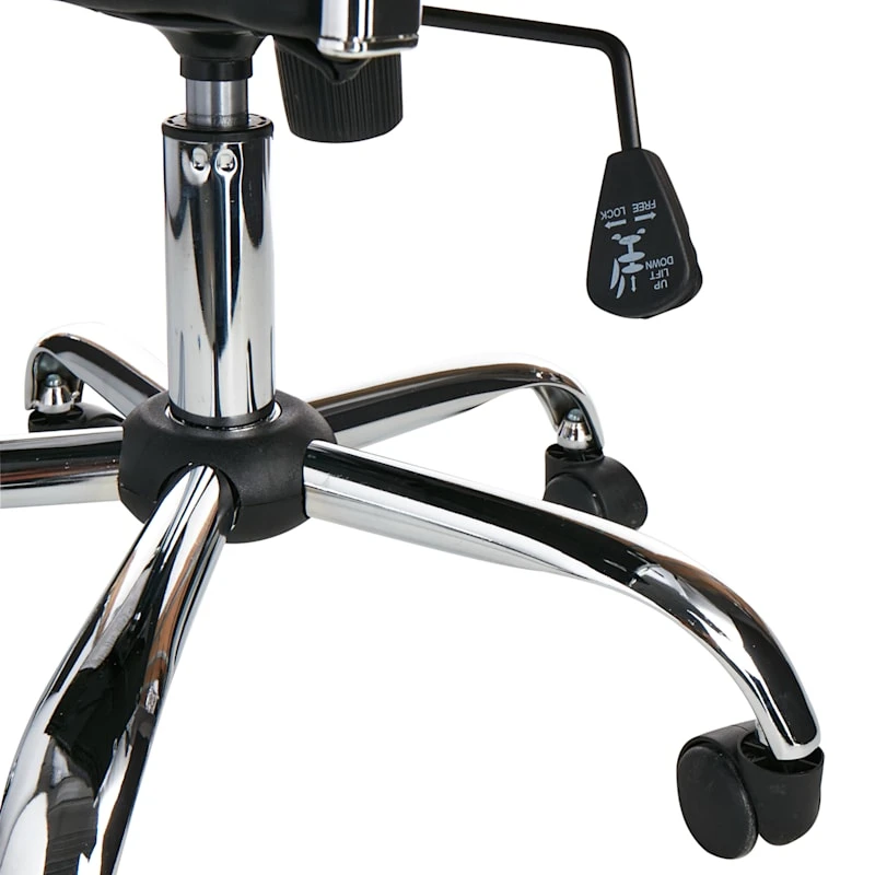 Crosby St Maxwell Adjustable Faux Leather Office Chair, Black 5 Crosby St Maxwell Adjustable Faux Leather Office Chair, Black - Image 5