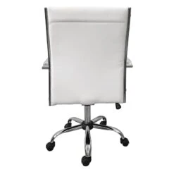 Crosby St Maxwell Adjustable Faux Leather Office Chair, White 8 Crosby St Maxwell Adjustable Faux Leather Office Chair, White -Hot Sale Furniture Shop crosby st maxwell adjustable faux leather office chair white 3