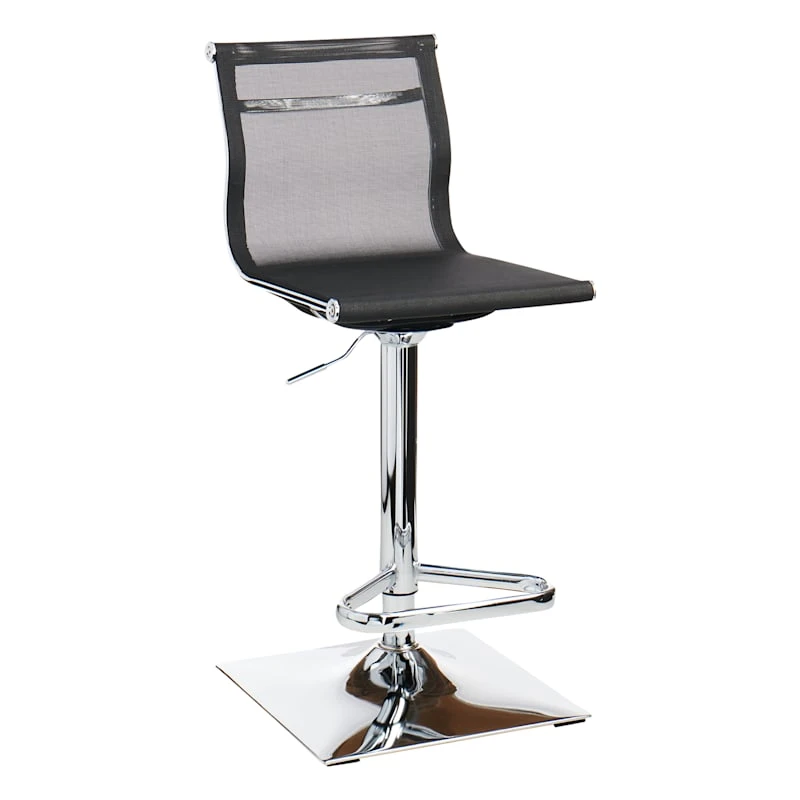 Crosby St Micah Adjustable Barstool, Black 1 Crosby St Micah Adjustable Barstool, Black