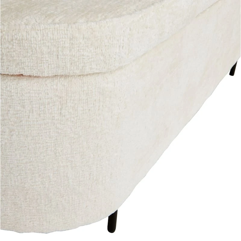 Crosby St Roxie Storage Bench, White 4 Crosby St Roxie Storage Bench, White - Image 4