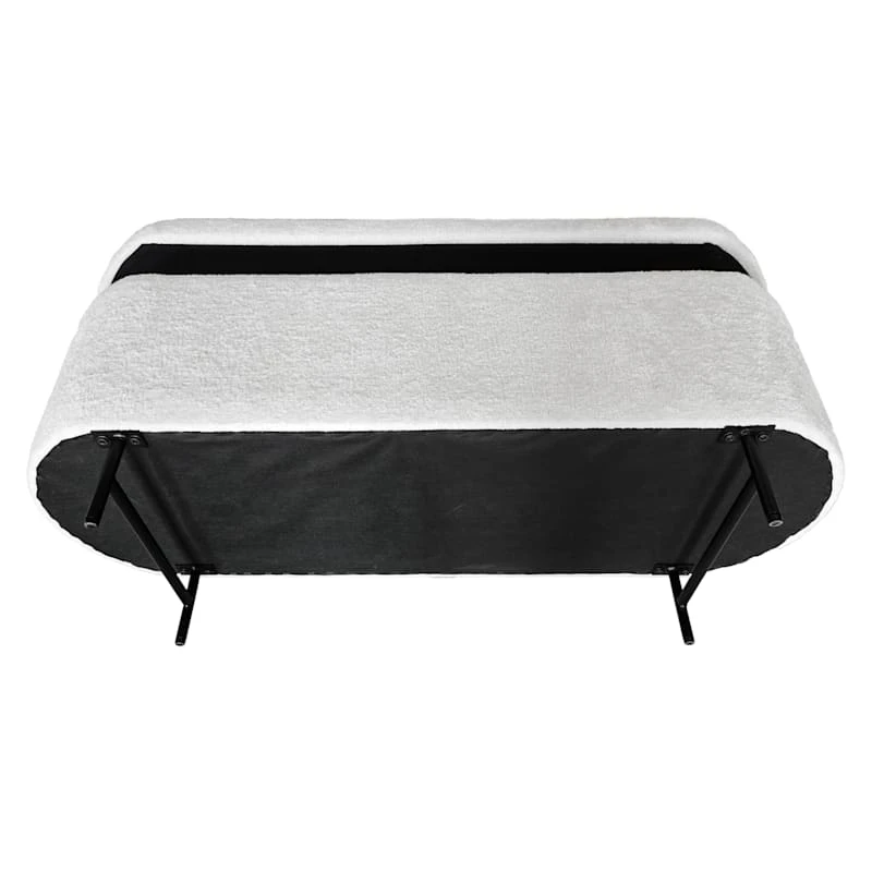 Crosby St Roxie Storage Bench, White 6 Crosby St Roxie Storage Bench, White - Image 6