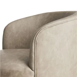 Crosby St Sawyer Grey Faux Leather Swivel Chair -Hot Sale Furniture Shop crosby st sawyer grey faux leather swivel chair 3