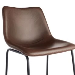 Drake Modern Faux Leather Industrial Barstool, Espresso 11 Drake Modern Faux Leather Industrial Barstool, Espresso -Hot Sale Furniture Shop drake modern faux leather industrial barstool espresso 4