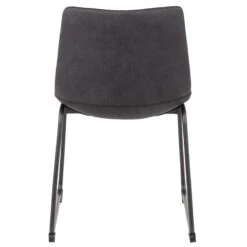 Drake Modern Industrial Faux Leather Dining Chair, Dark Grey 10 Drake Modern Industrial Faux Leather Dining Chair, Dark Grey -Hot Sale Furniture Shop drake modern industrial faux leather dining chair dark grey 4