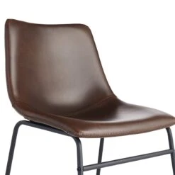 Drake Modern Industrial Faux Leather Dining Chair, Espresso 10 Drake Modern Industrial Faux Leather Dining Chair, Espresso -Hot Sale Furniture Shop drake modern industrial faux leather dining chair espresso 4