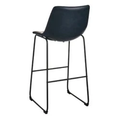 Drake Navy Blue Faux Leather Barstool 8 Drake Navy Blue Faux Leather Barstool -Hot Sale Furniture Shop drake navy blue faux leather barstool 2