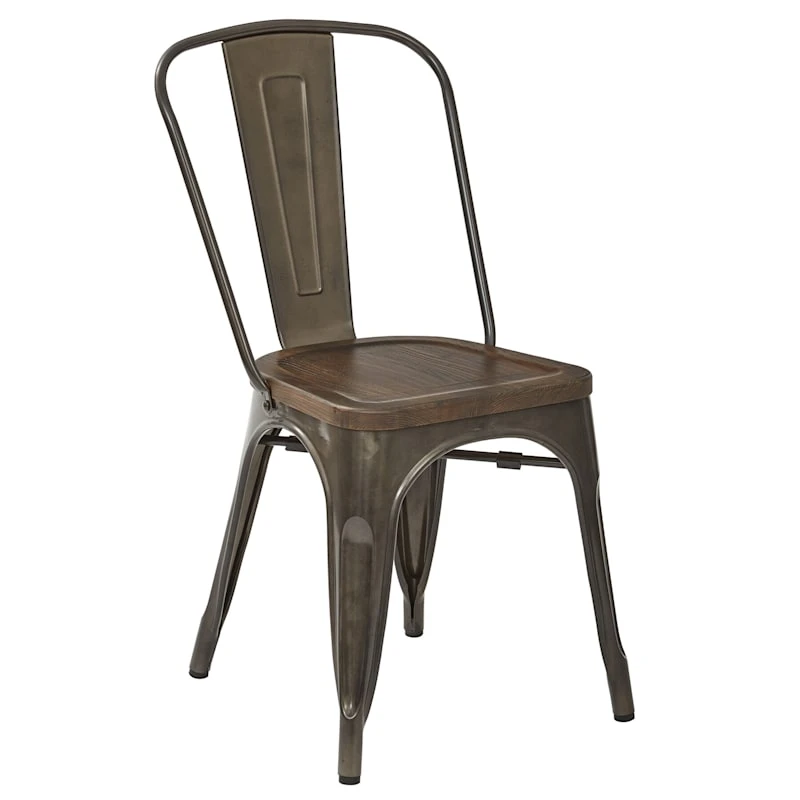 Dublin Metal & Ash Wood Dining Chair 1 Dublin Metal & Ash Wood Dining Chair
