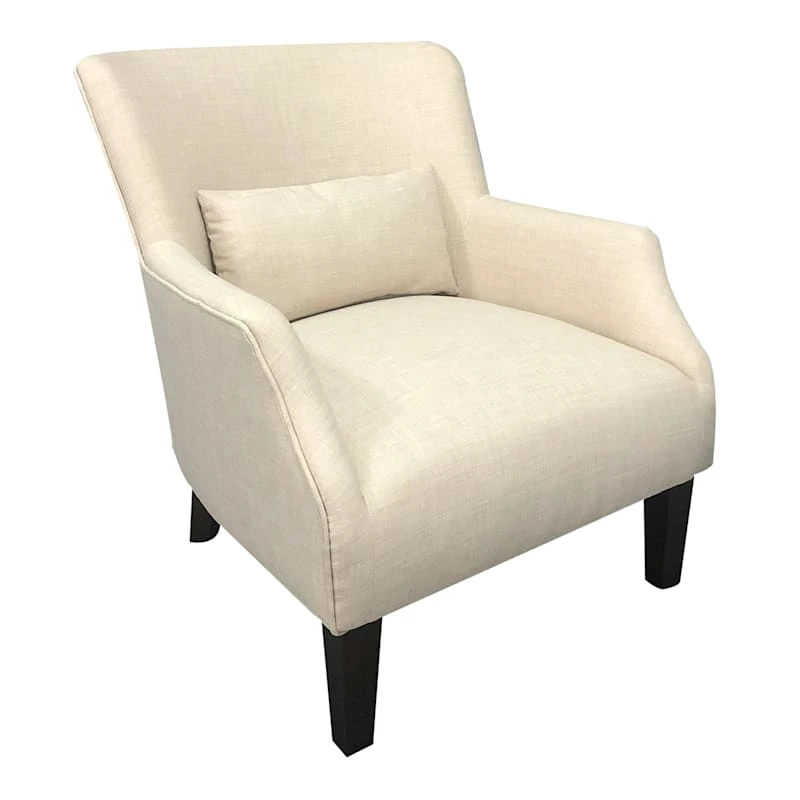 Emilee Cream Upholstered Accent Chair 1 Emilee Cream Upholstered Accent Chair