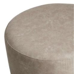 Emmy Ottoman Faux Leather, Grey -Hot Sale Furniture Shop emmy ottoman faux leather grey 2