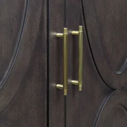 Ezra 2-Door Dark Brown Cabinet With Gold Handle 6 Ezra 2-Door Dark Brown Cabinet With Gold Handle -Hot Sale Furniture Shop ezra 2 door dark brown cabinet with gold handle 2