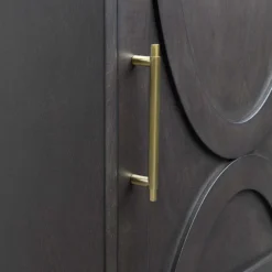 Ezra Dark Brown Cabinet With Gold Handle -Hot Sale Furniture Shop ezra dark brown cabinet with gold handle 2