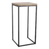 Fiona Wood Top Plant Stand With Metal Base, Large