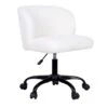 Found & Fable Aubrey Office Chair, White Sherpa