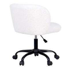 Found & Fable Aubrey Office Chair, White Sherpa -Hot Sale Furniture Shop found fable aubrey office chair white sherpa 2